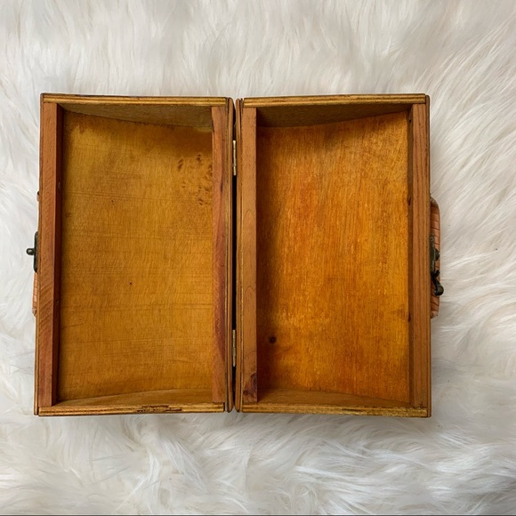 Vintage Wood Hand Carved Purse - Picture 5 of 5